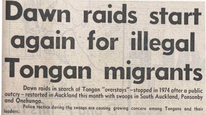 Dawn raid starts again for illegal Tongan migrants. Photo Stuff.co .nz