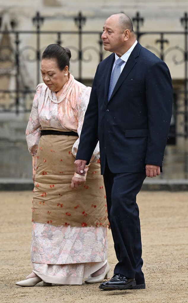 King Tupou VI Queen Nanasipauu attending King Charles III Coronation