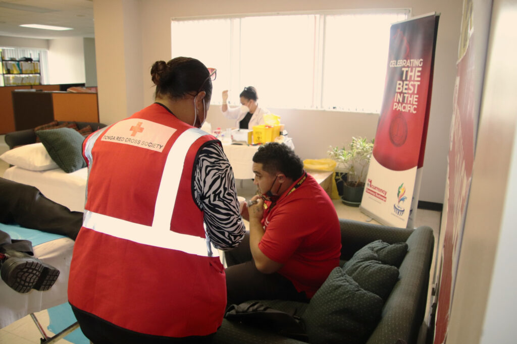 Tonga Red Cross blood bank drive