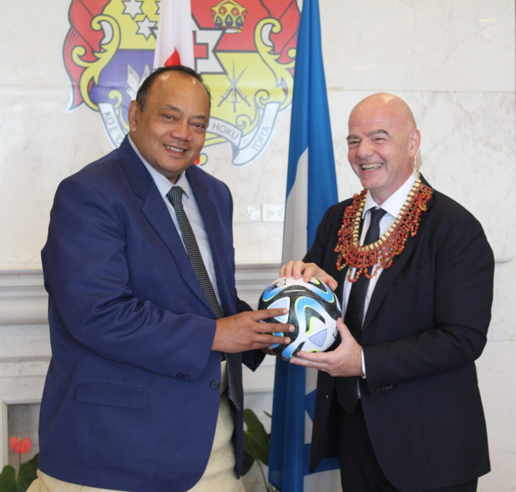 FIFA President with Tonga PM