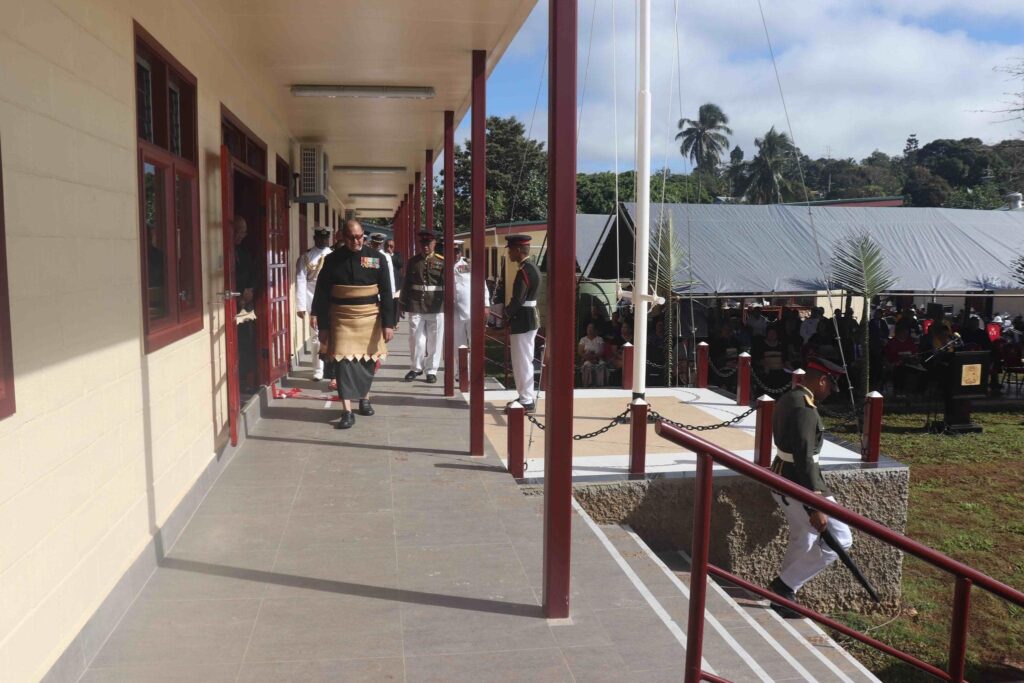 HM King Tupou VI commissioned the new Northern Command headquarters for His Majesty’s Armed Forces at Fangatongo Vava’u