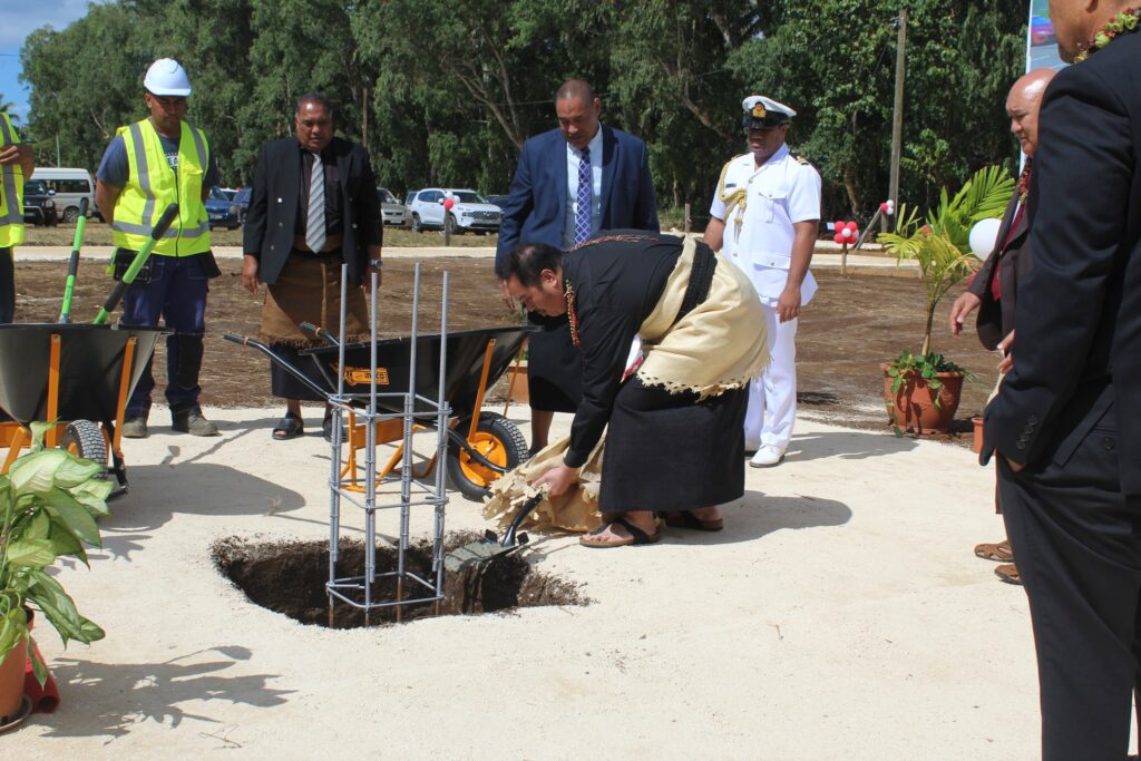 hrh crown prince tupoutoa laying foundation for tongas free dialysis clinic