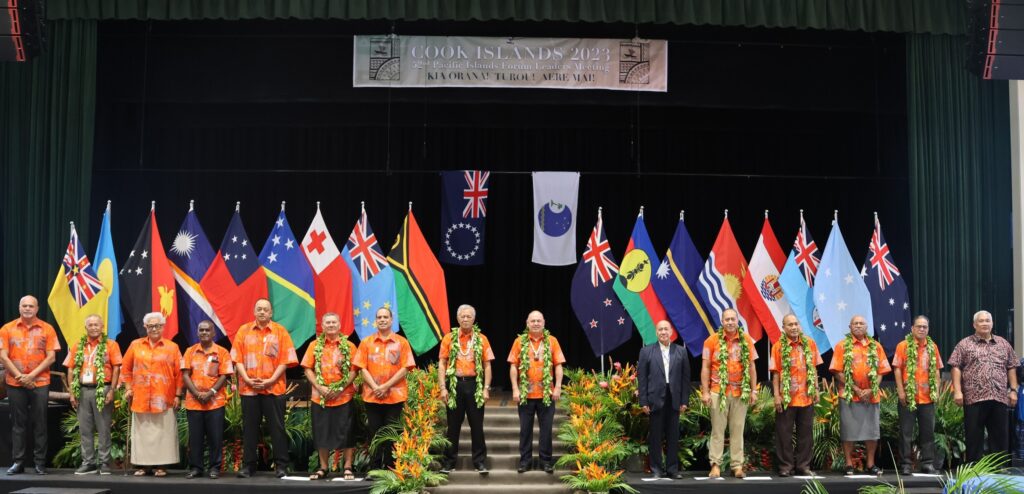 Pacific Island leaders at the 52 PIF