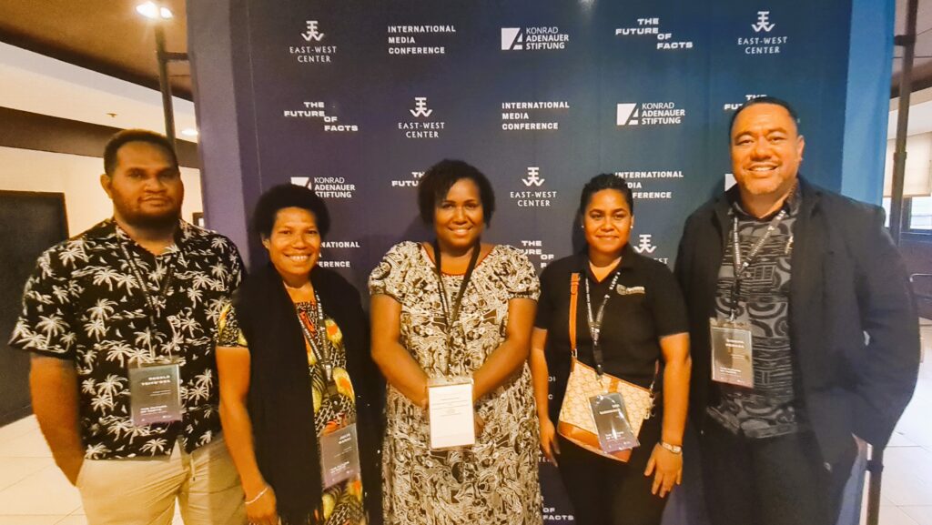 Ronald Flier Toito’ona, In depth Solomons, Julie Badui Owa and Charmaine Poriambep, Inside PNG, Meri Radinibaravi, The Fiji Times and Siosifa Pomana, Talaanoa ʻo Tonga
