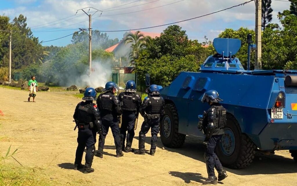 French security forces operation at the village of Saint Louis near the capital Noum a Photo RRB jpg