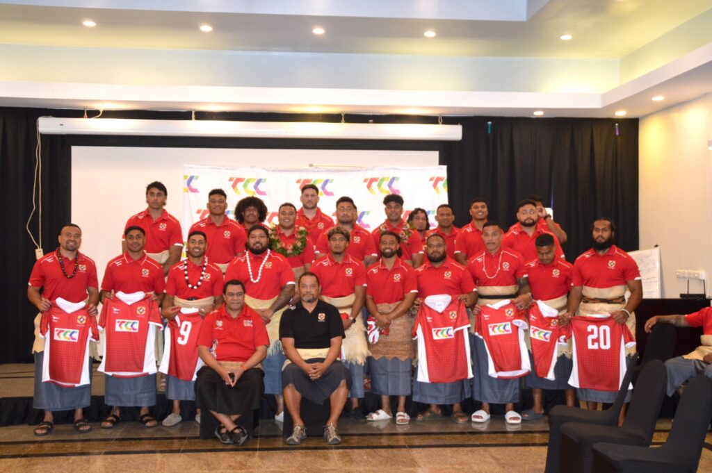 TCC presents Tonga Rugby Ikale Tahi with sponsorship