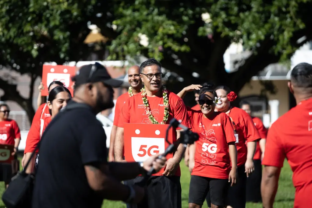 The launch of Digicel 5G yesterday morning in Apia. Photo - Samoa Observer