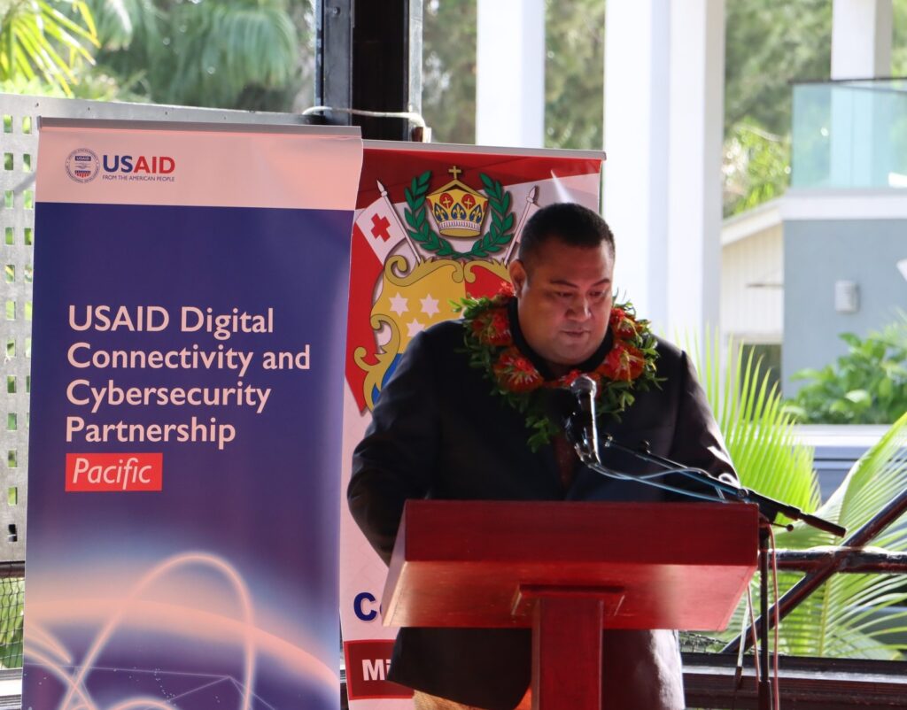 Director Stan Ahio speaking at a recent workshop on Spectrum Management and other crucial areas of ICT – Cyber Hygiene, Digital Literacy & Transformation, supported by USAID. Photo - MEIDECC