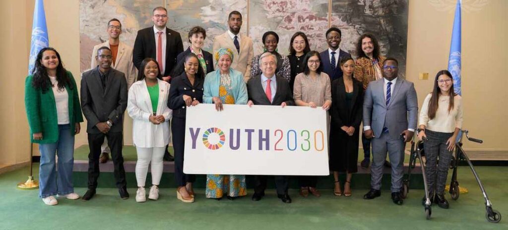 Secretary General António Guterres Young leaders