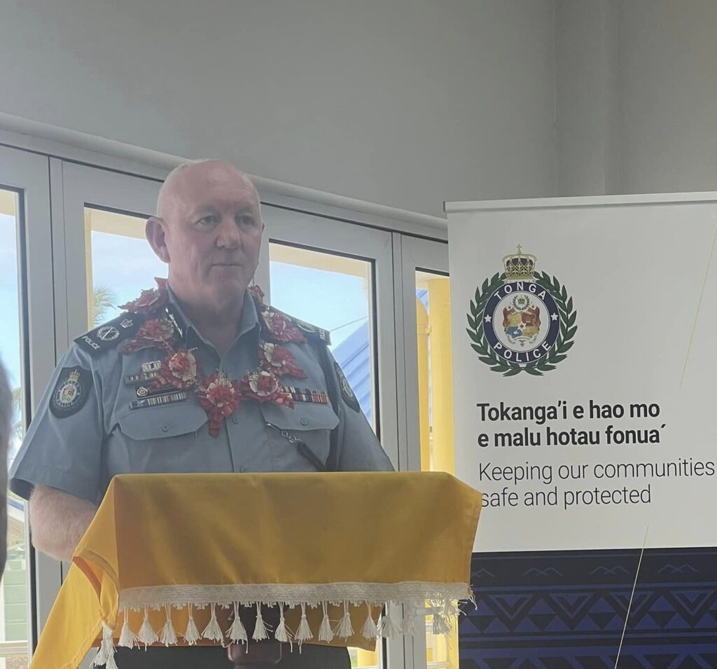 Tonga Police Commissioner Shane McLennan