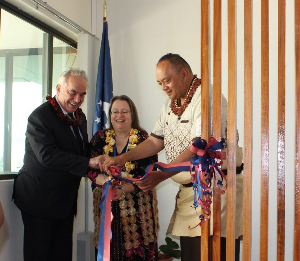 US Embassy Nuku'alofa ribbon cutting