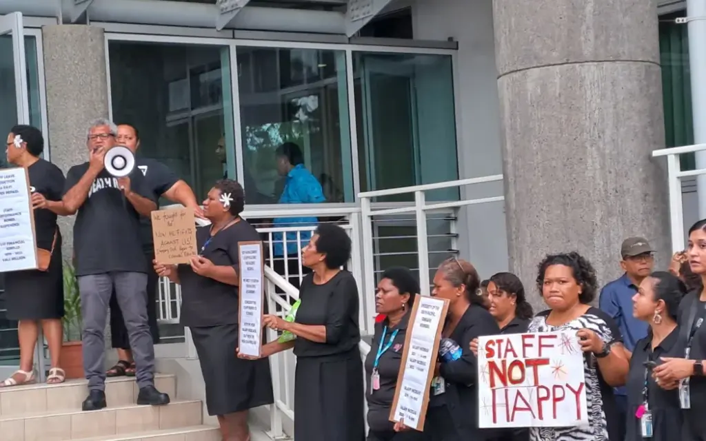 USP staff protests in november 2024