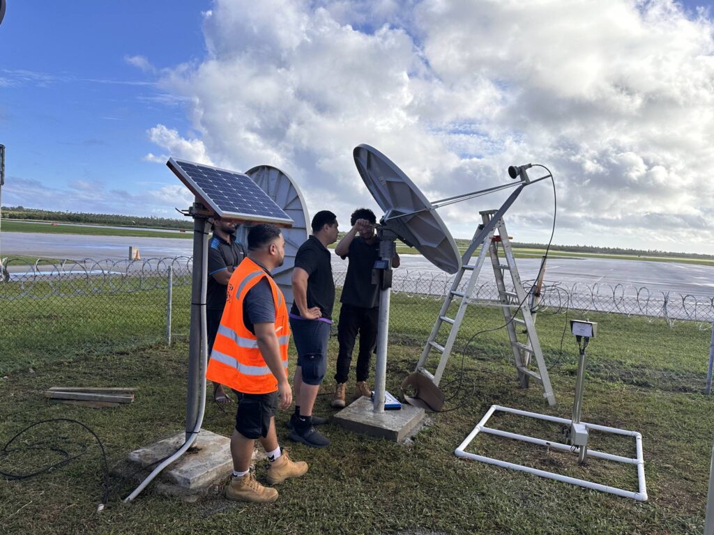 VSAT setup in Tonga