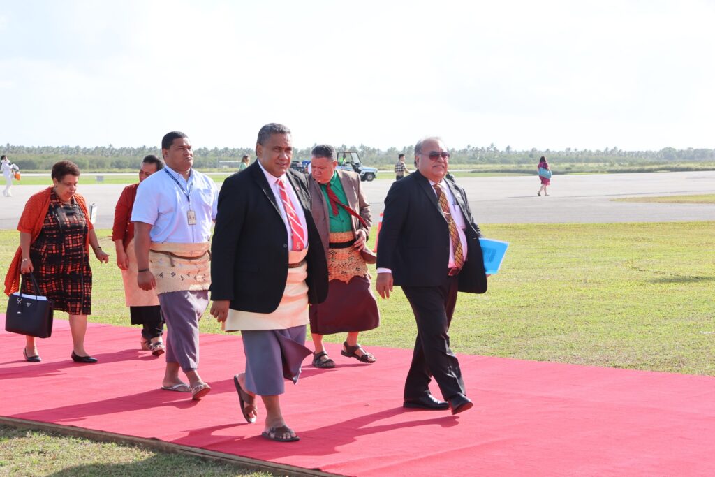 PIF SG Baron Waqa arriving in Tonga. Photo: PMO