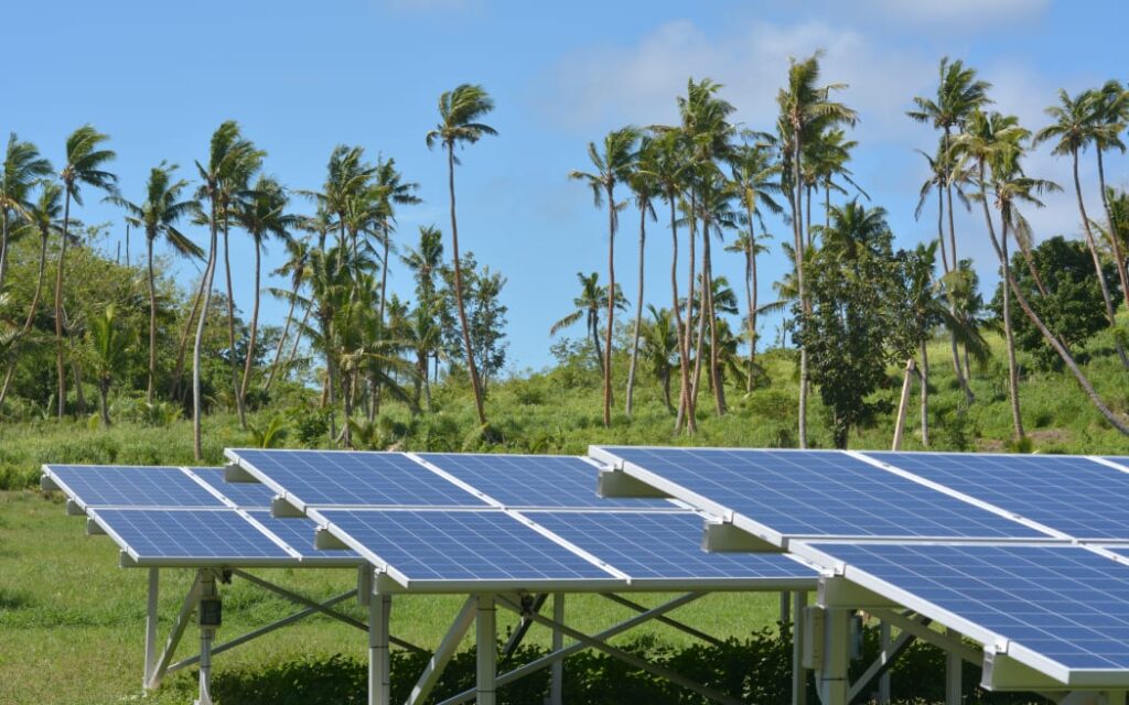 solar panels pacific island