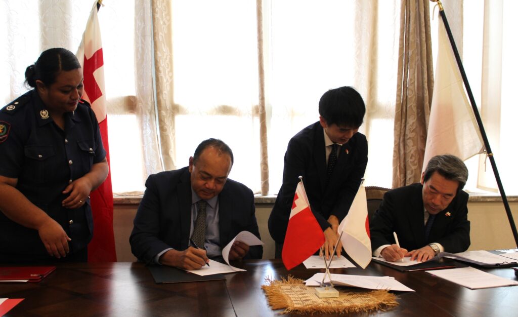 tonga pm and japan hc