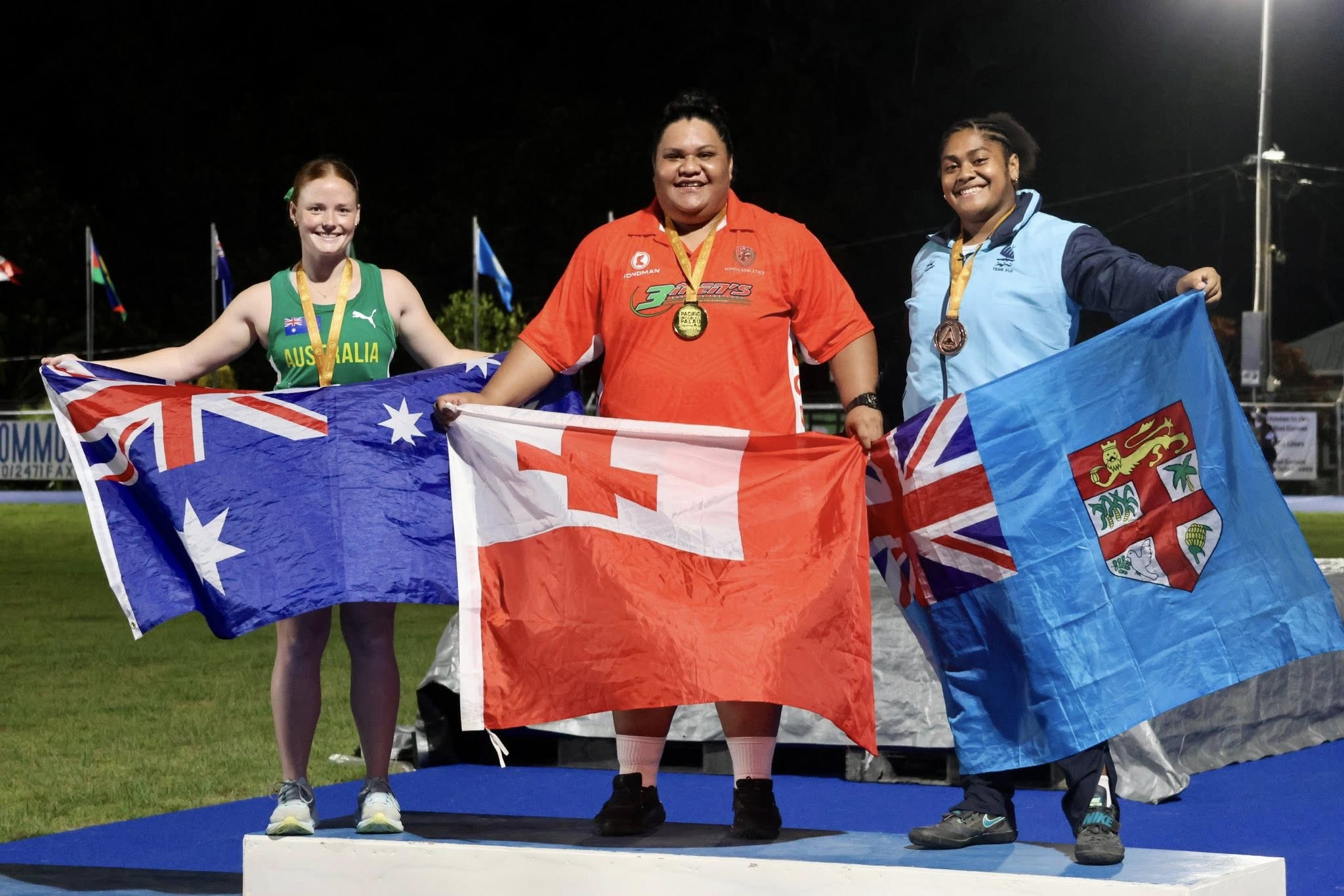 Third gold for Tonga in women’s shot put at Palau Mini Games