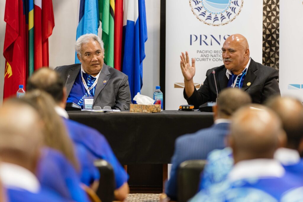 Hon Tingika Elikana and Hon Paula Piveni Piukala